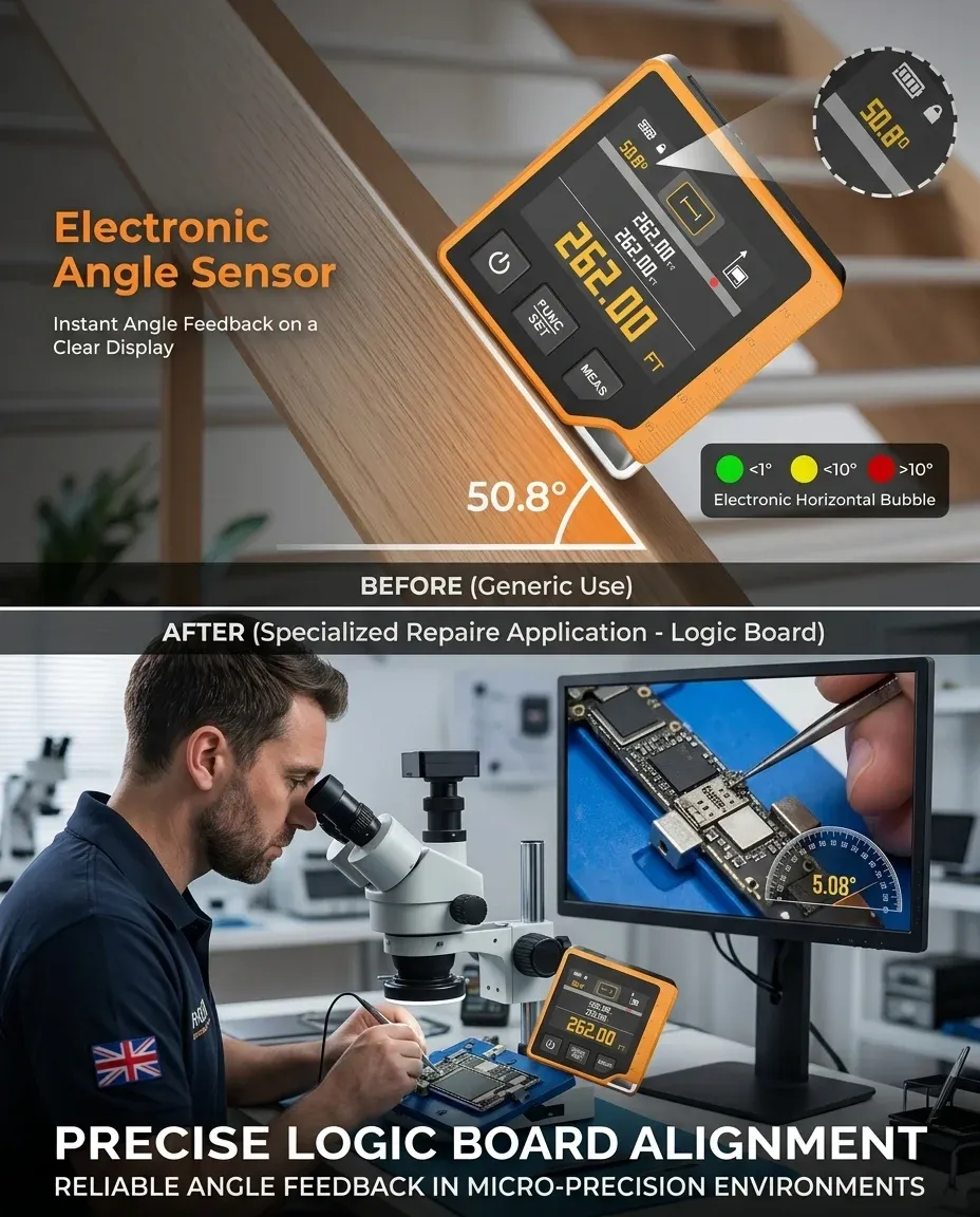 Lifestyle scene of humidity and pressure measurement tools